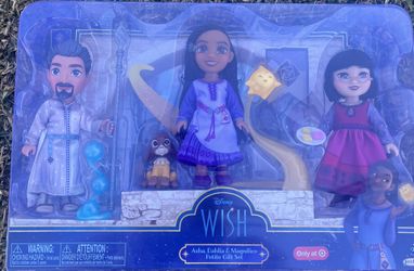 Disney Wish Asha, Dahlia & Magnifico Exclusive Petite Doll Gift Set