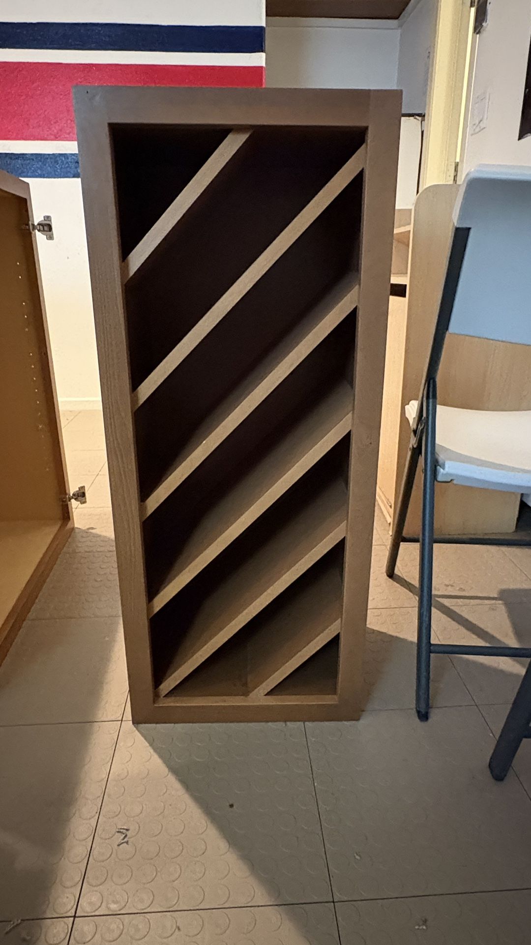 Diagonal Wall Wine Rack