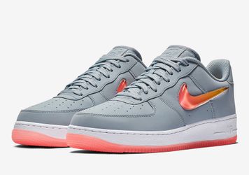 MENS NIKE AIR FORCE 1 '07 PREMIUM 2 JEWEL SHOES OBSIDIAN MIST AT4143-400 SIZE 11