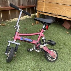 Vintage Red  Mini Stunt Bike Circus Clown Parade Bicycle Mini-Bicycle