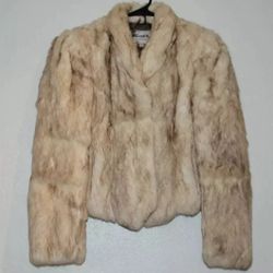 Split End Rabbit Fur Size M(See Details)