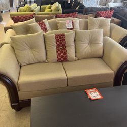 Brand, new sofa and loveseat just in time for the holidays for only 999 for both pieces brand new