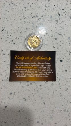 1958 gold plated dime