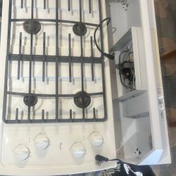 Whirlpool Gas Cooktop/Countertop Stove & Hood 