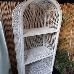 Vintage Wicker Shelf 