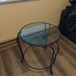 Coffee Table. Glass, Metal 