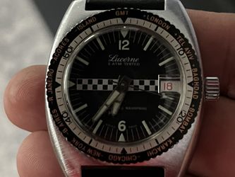 Vintage Lucerne GMT World Time