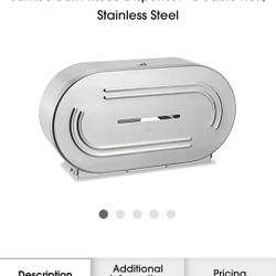 Double Toilet Paper Roll Stainless Steel 