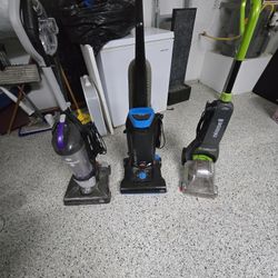 2 Vacuum Cleaners, 1 Carpet Cleaner