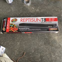 Reptisun T8 Terrarium Hood Brand New