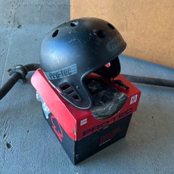 Protec Medium Duo Cut Matt Black Helmet 