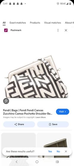 Authentic Fendi Vintage Clutch With Included Shoulder Strap And Cover Bag