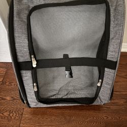 Dog Travel Carrier & Deluxe Backpack With Double Wheels