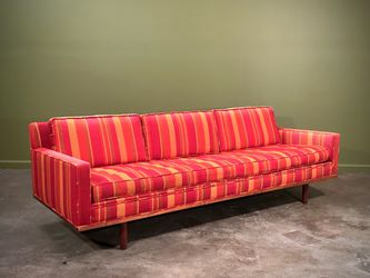 Vintage 1950s Walnut Sofa
