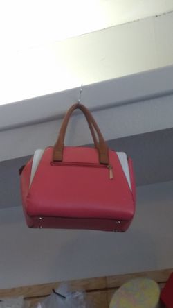 Pitch color peach purse