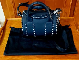 NEW Alexander Wang Mini Rockie Ball Studded Satchel Tote with Dust Bag