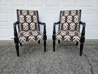 2 Accent Chairs Living Room or Bedroom Pair Matching Armchairs High Quality 