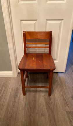 Antique desk chair all wood