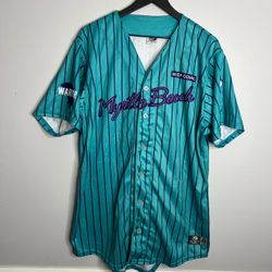 Myrtle Beach Pelicans Baseball Jersey Mens 48 OT Sports Teal MiLB Chicago Cubs