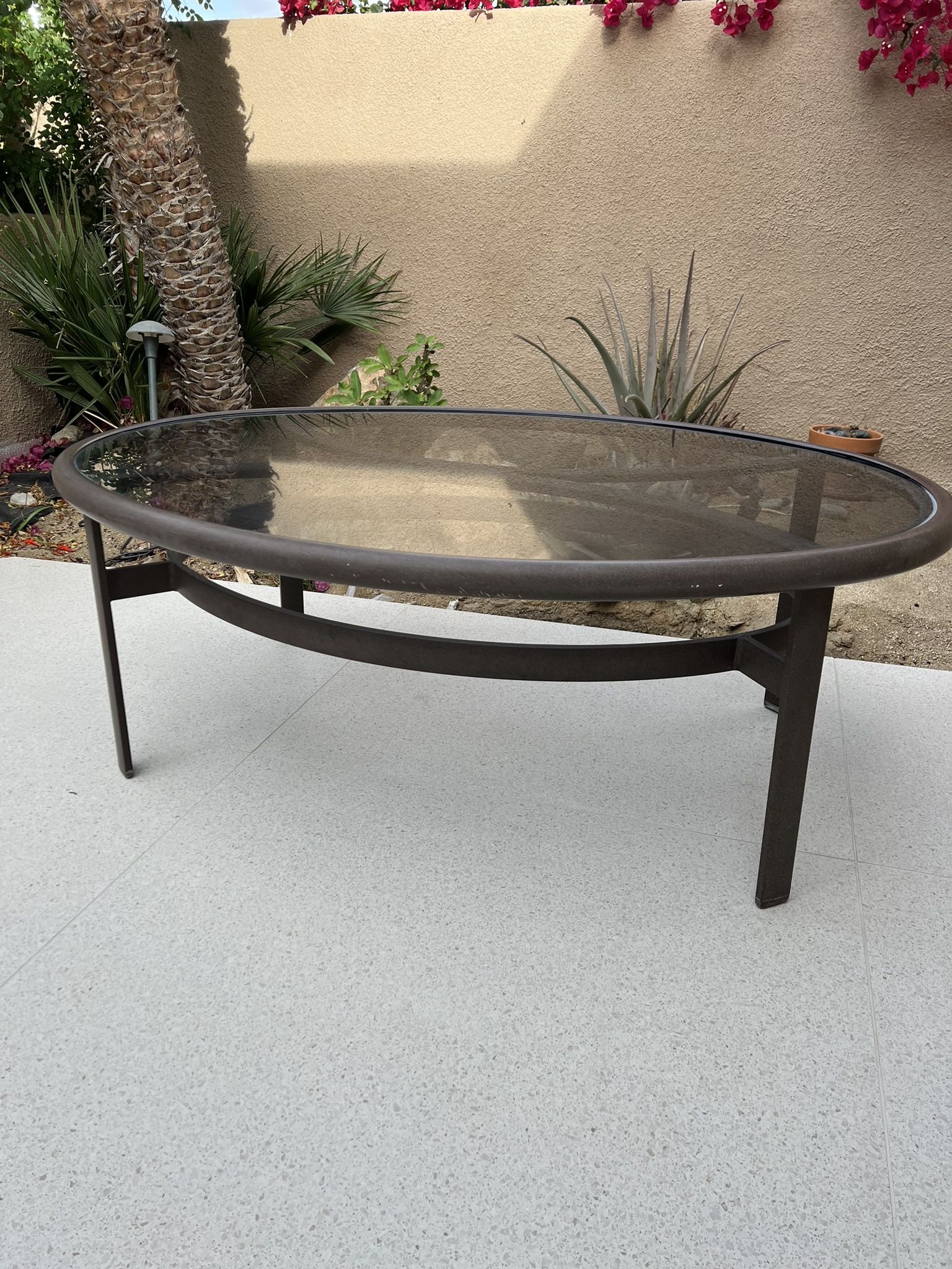 Tropitone Glass Patio Coffee Table