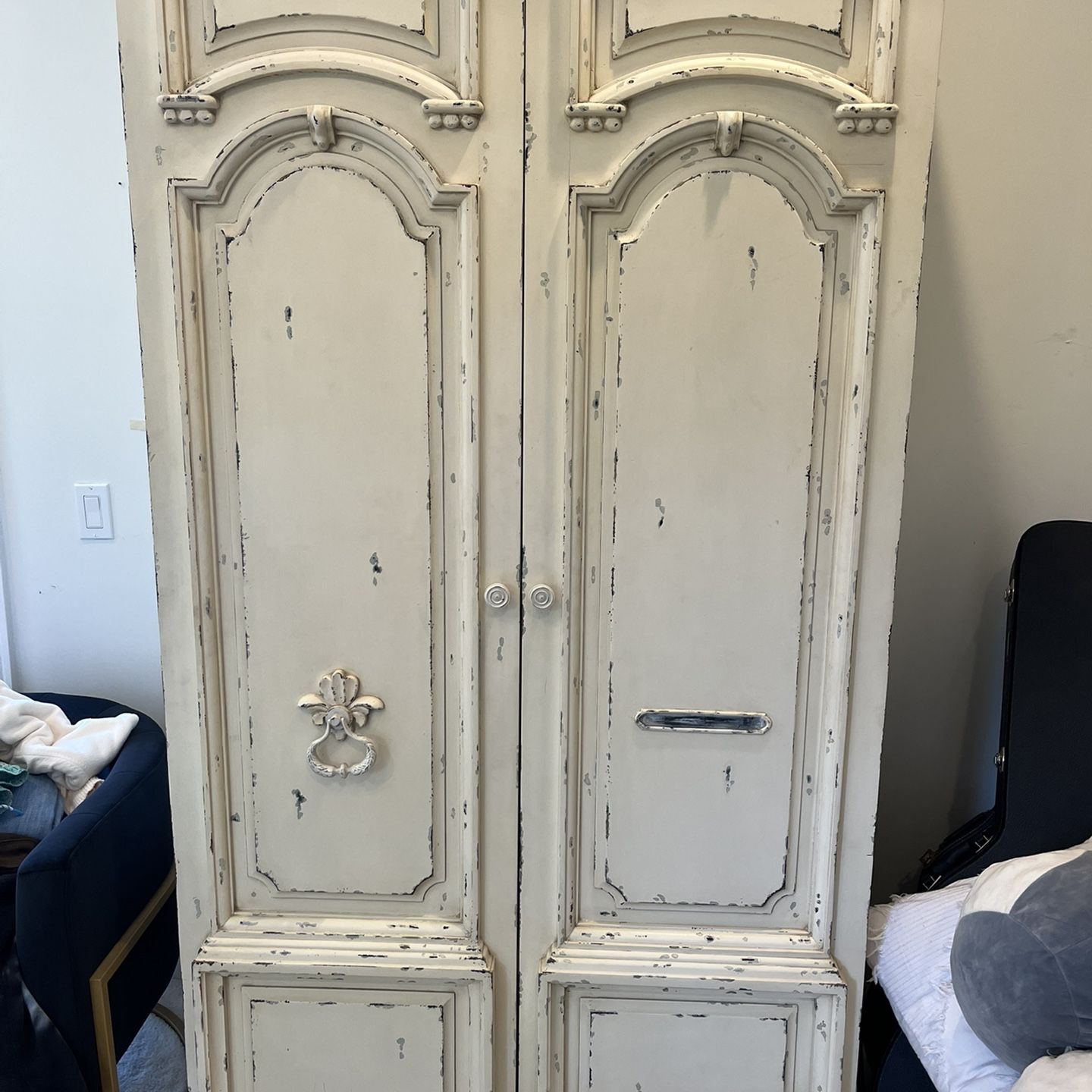 Beautiful French Doors Armoire