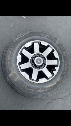 1 Only —- 265/70r17 6x139.7 6x5.5 TRD 4Runner Stock Tacoma FJ CRuiser Tacoma Lexus GX470 4Runner Yukon Tahoe Tundra Rim Wheel Tire
