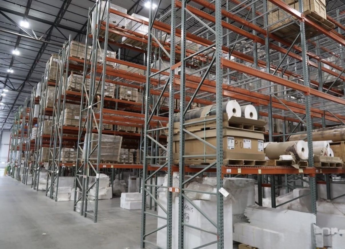Industrial Used Teardrop Beams Upright Wire Deck