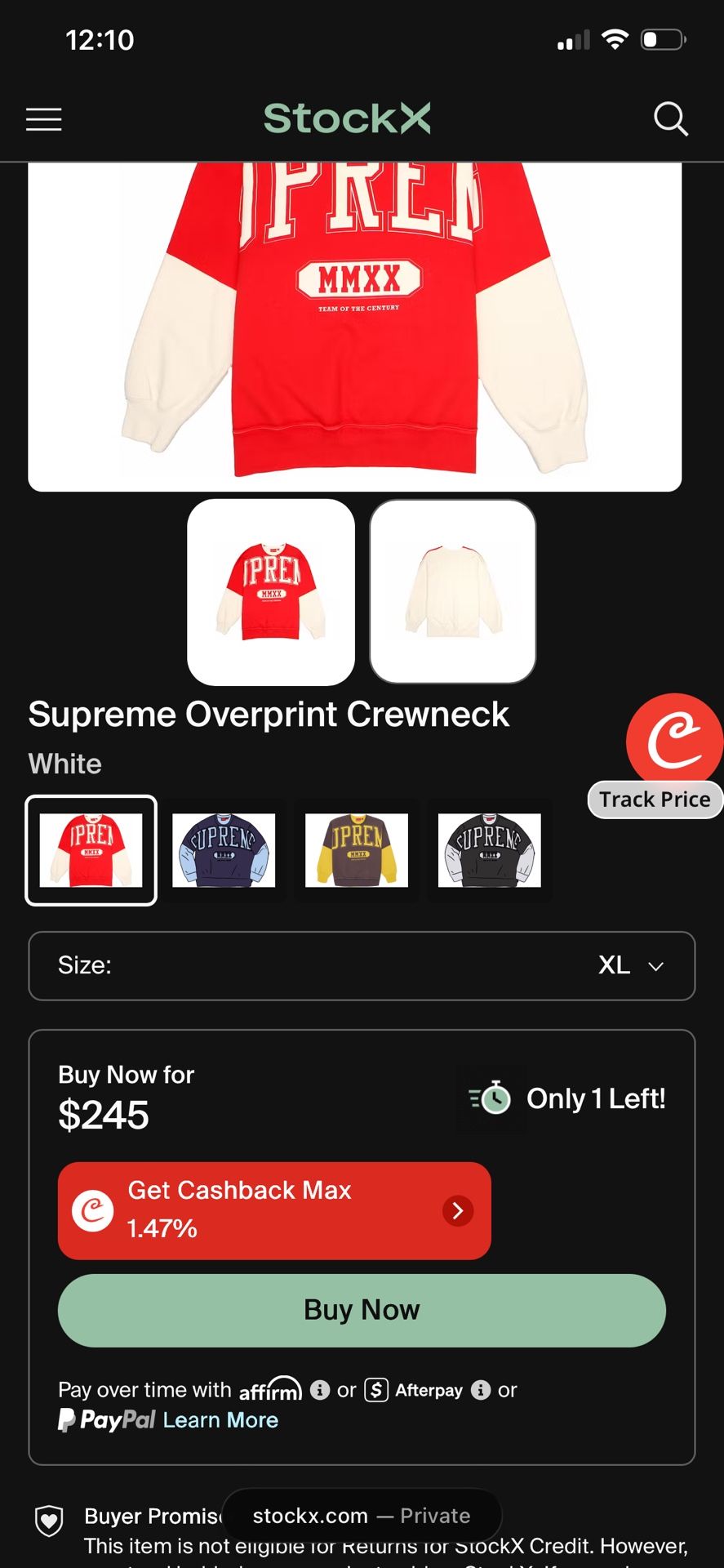 Supreme Swearshirt