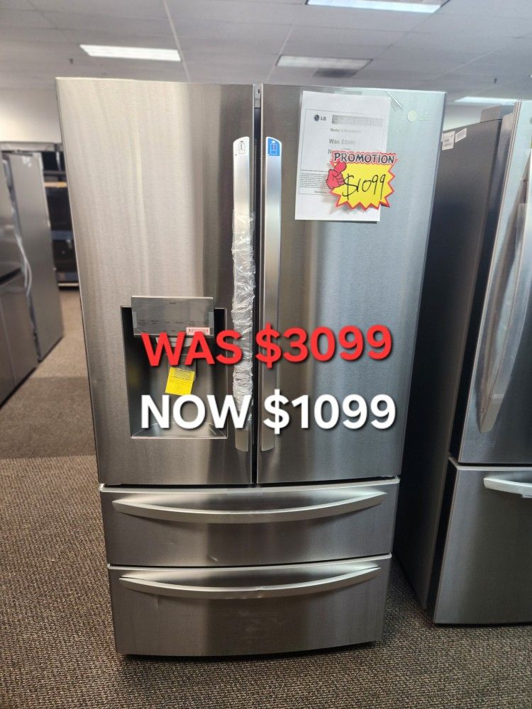 29 Cu. Ft. 4 Door French Door Refrigerator With ICE And Water Dispenser
