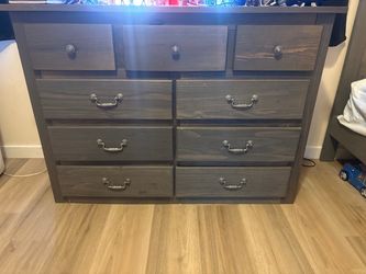 Twin bed set combo without mattress -Ash Grey