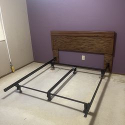 Queen bed frame/headboard
