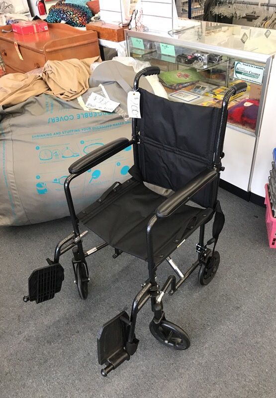 Steel transport chair wheelchair
