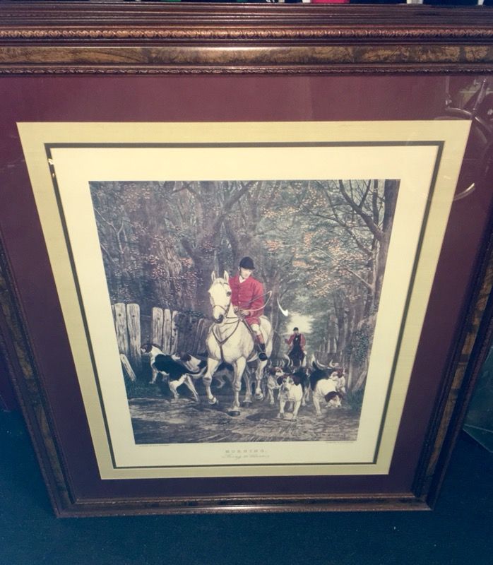 Antique Engraving Prints E.G Hester After E A S Douglas Morning & Evening Lot