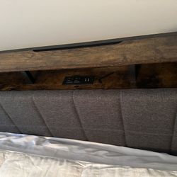 King size bed frame with platform