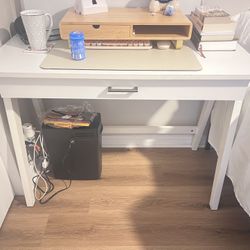 Small white wooden desk