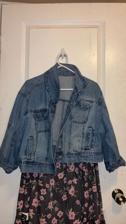 3x Cropped jean jacket