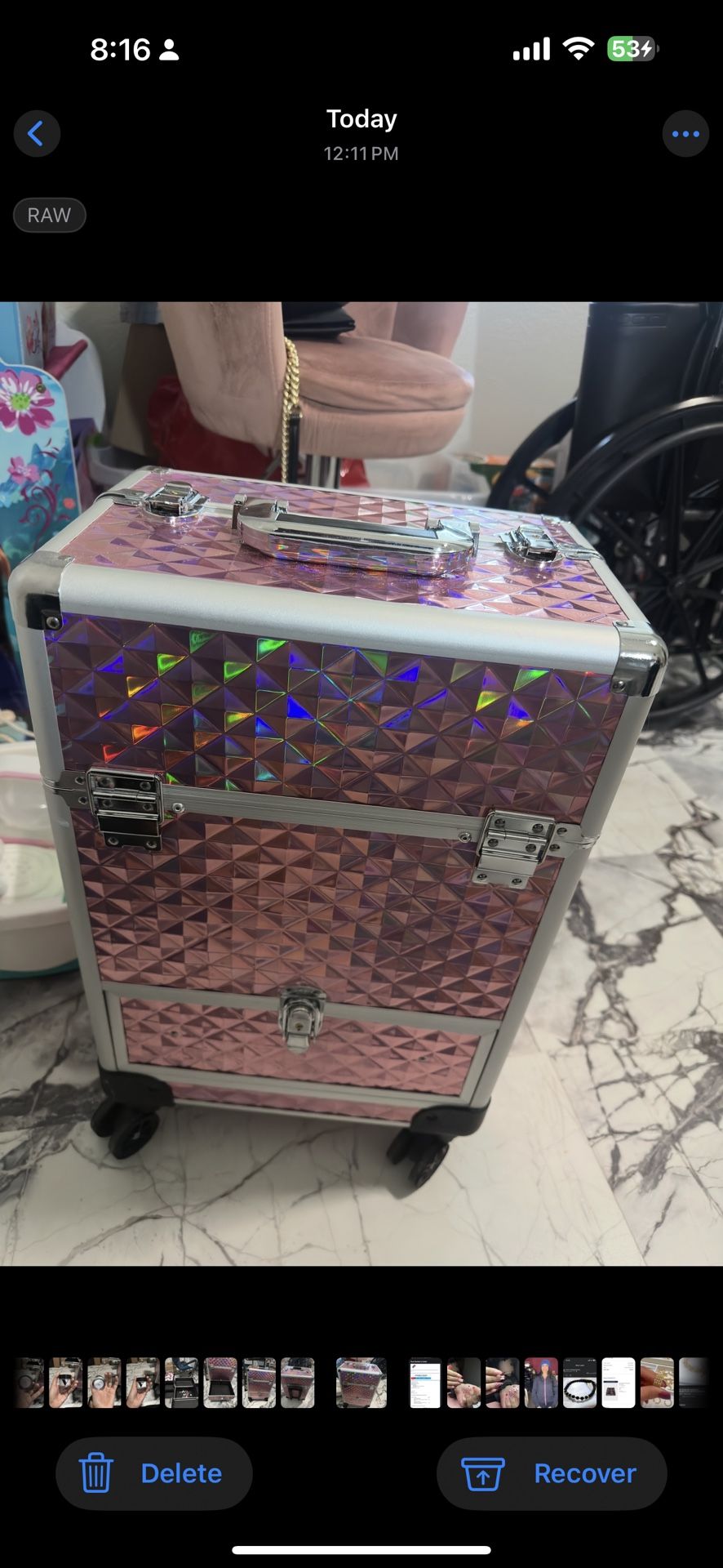 Rolling Makeup Case