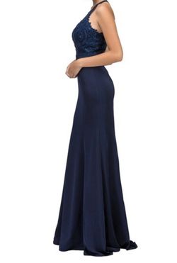 Prom Dress. New Navy Blue Dress