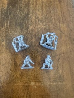 RARE TMNT Darkhorse unpainted mini 25m figurines metal 1986 Teenage Mutant Ninja Turtles