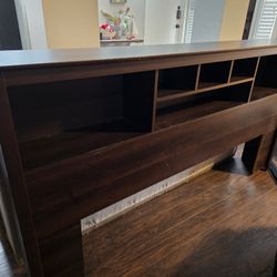 FREE King Size Headboard & 2 Boxsprings (Each a Twin Size)
