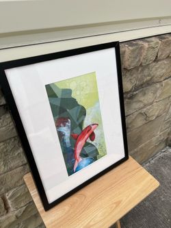 Framed Fish Artwork