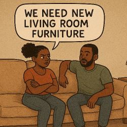 Comfy 6PC Black Plush Reversible Sectional