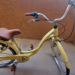 Small Adult Yellow Bike