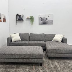 Gray Sectional Couch - Free Delivery 