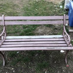 Vintage  Wood Park Garden Bench