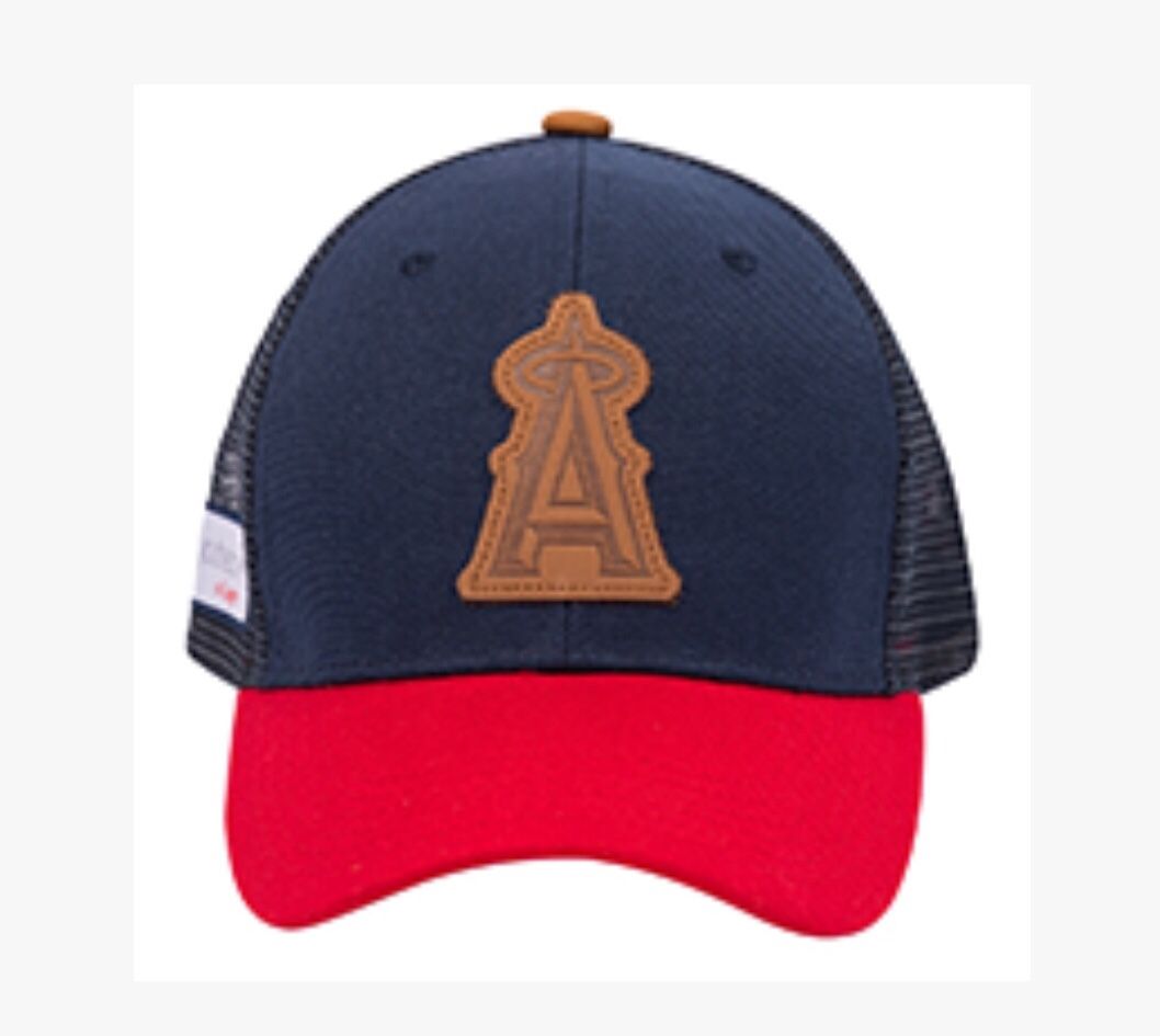 LA anaheim angels baseball LEATHER LOGO hat / cap - NEW