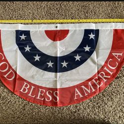 Brand New Nylon 4th Of July bunting Banners