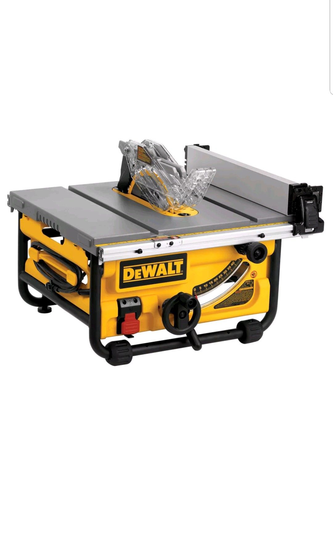 DEWALT DWE7480 10 in. 15 Amp Site-Pro Compact Jobsite Table Saw