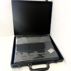 Toploader Binder for Trading Cards, Hard Cases, Holds 216 Toploaders, 9 Pocket Sleeves for 3" x 4" Cards (Black 216-Toploaders)