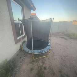 Free small trampoline must hall long pieces wood first